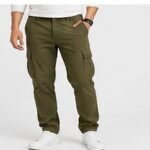 Men's Olive Cargo Trousers