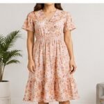Women's Printed Midi Dress