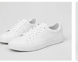 Men's White Low-Top Sneakers