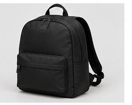 Unisex Minimal Black Backpack