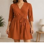 Women's Wrap Knit Dress
