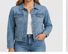 Women's Cropped Denim Jacket